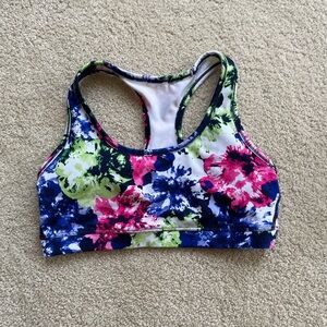 GAP GapFit Floral Sports Bra size m medium